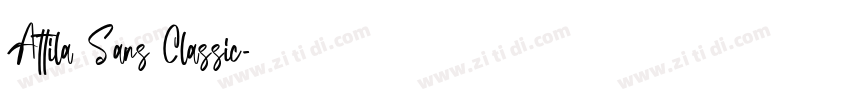 Attila Sans Classic字体转换
